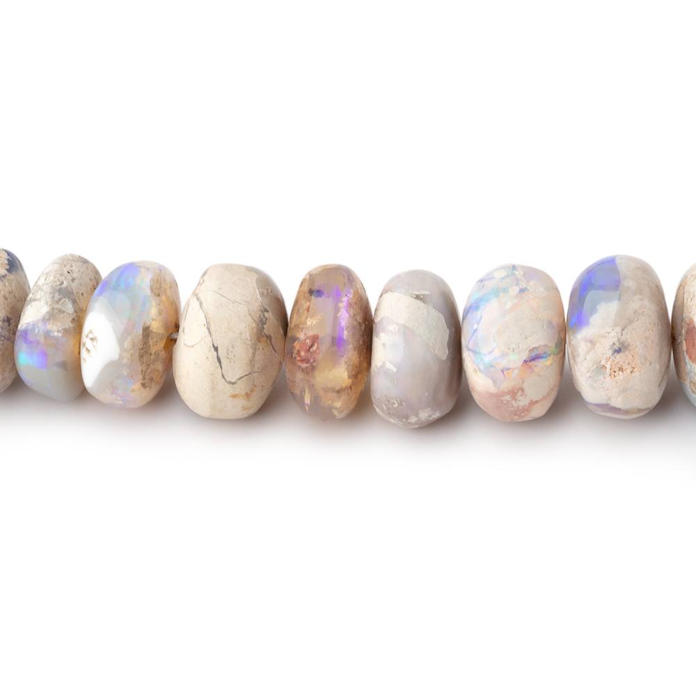4-8mm Australian Opal with Matrix Rondelle Beads 18 inch 127 pieces AA