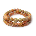4-8mm Dark Golden Ethiopian Opal Faceted Rounds 18 inch 91 Beads AA