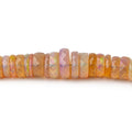 4-9.5mm Golden Ethiopian Opal Faceted Heshi Beads 18 inch 248 pieces AAA