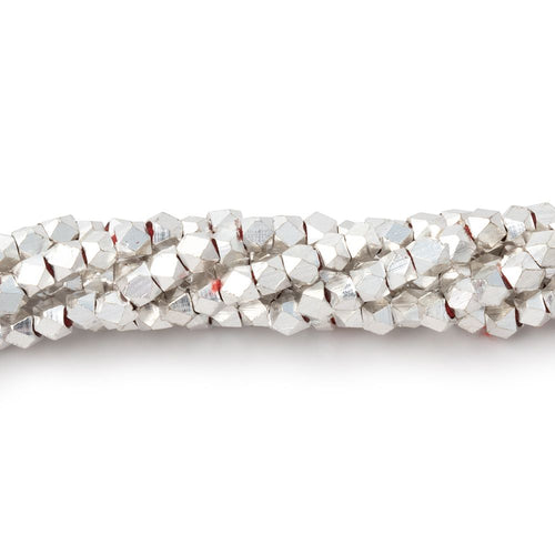 3mm Shiny Faceted Nugget Beads 8 inch 68 pieces