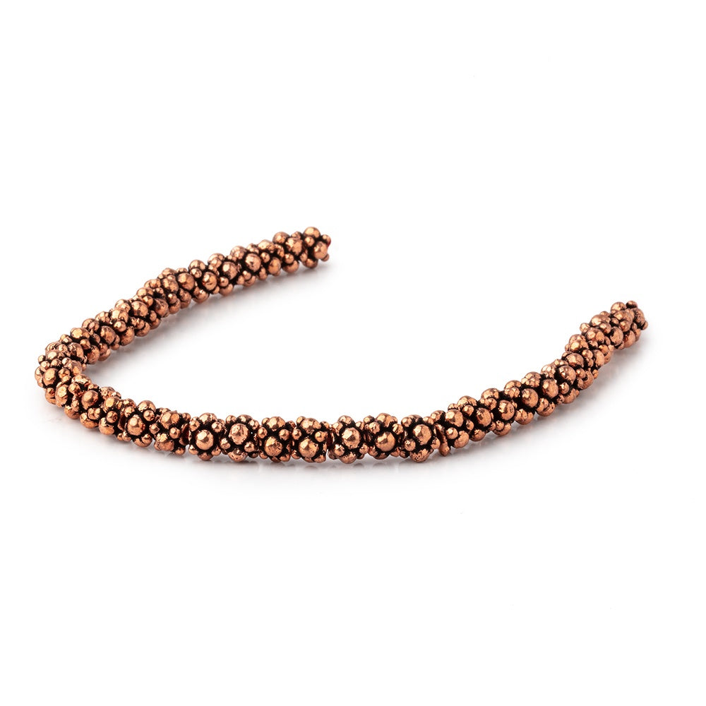 6x5mm Antiqued Copper Spacer Beads 8 inch 40 pieces