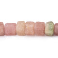 7x9-8x11mm Matte Tourmaline Natural Crystals 16 inch 47 Beads