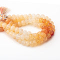 8mm Fire Opal Faceted Rondelle Beads 8 inch 28 pieces A