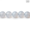 9mm Turkish Blue Chalcedony Plain Round Beads 15.5 inch 42 pieces
