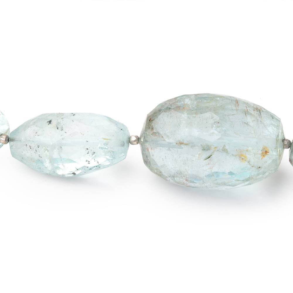 12x8-30x20mm Aquamarine Faceted Nugget Beads 18 inch 21 pieces AA