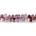 4x3-5x3mm Multi Color Spinel faceted tear drop Beads 8 inch 99 pieces AA