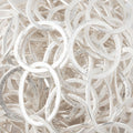 28x23mm and 21mm Silver plated Brushed Oval and Round Link Chain by the foot