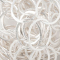 27x23mm Silver plated Brushed Oval Link Chain by the foot