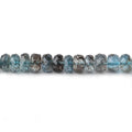 4.5-5mm Shaded Moss Aquamarine Faceted Rondelle Beads 16 inch 136 pieces AAA