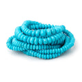 4.5-8mm Sleeping Beauty Turquoise Plain Rondelle Beads 16 inch 163 pieces AA