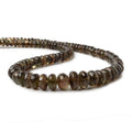 4.5-9mm Andalusite Beads Plain Rondelle 15 inch 115 pieces