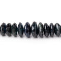 4.5-9mm Blue Sapphire German Faceted Rondelle Beads 16 inch 145 pieces
