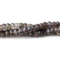 4.5mm Multi Color Cat's Eye Scapolite Faceted Rondelle Beads 16 inch 146 pieces