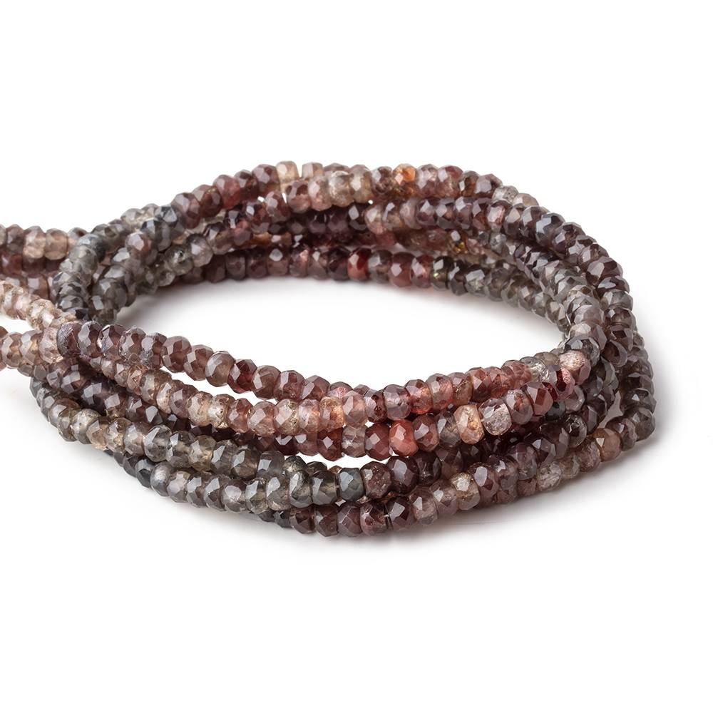 4.5mm Multi Color Cat's Eye Scapolite Faceted Rondelle Beads 16 inch 146 pieces