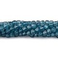 4.5mm Mystic Blue Topaz Micro Faceted Cube Beads 12 inch 70 pieces