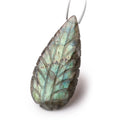 45x22mm Labradorite Hand Carved Pear Focal 1 Bead