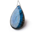45x26x8mm Labradorite Plain Pear Pendant 1 AAA Focal