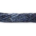2mm Shaded Blue Sapphire Micro Faceted Round 12.5 inch 185 Beads