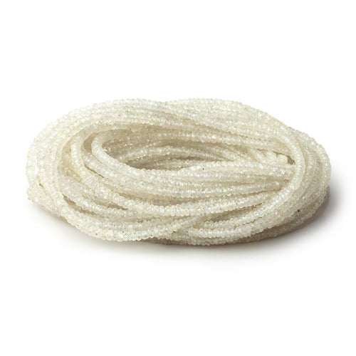 2-4mm Pale Yellow Sapphire Faceted Rondelle Beads 16 inch 227 pieces