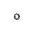 4mm Black Gold plated Twisted Jump Ring Strand 8 inch 163 pieces