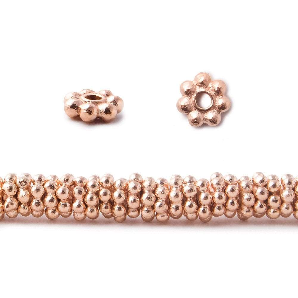 4mm Daisy Spacer Beads 8 inch 155 pieces