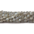4mm Grey Moonstone checkerboard calibrated faceted coins 12.5 inch 85 beads AAA