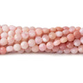 4mm Pink Peruvian Opal checkerboard calibrated faceted coins 12.5 inch 85 beads AAA