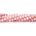 4mm Pink Peruvian Opal Plain Round Beads 15.75 inch 95 pieces