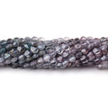 4mm Shaded Purple & Violet Spinel Checkerboard Faceted Calibrated Coins 12.5 inch 86 Beads AA