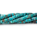 4mm Sleeping Beauty Turquoise Plain Heishi Beads 18 inch 250 pieces