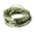 4x3-5x3.5mm Green Tourmaline Plain Oval Beads 16 inch 78 pieces AA
