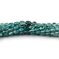 4x3-5x3.5mm Indicolite Tourmaline Plain Oval Beads 16 inch 90 pieces AA