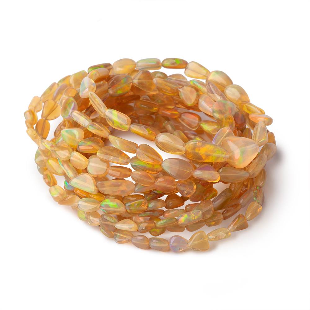 4x3.5-8x4.5mm Golden Ethiopian Opal Plain Nugget Beads 18 inch 72 pieces