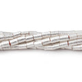 4x3mm Brushed Tube Beads 8 inch 48 pieces
