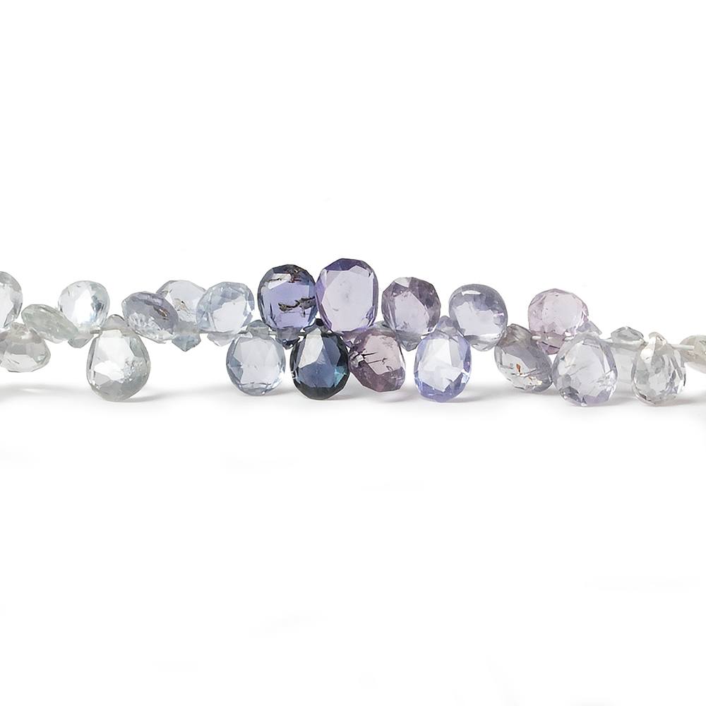 4x3mm Fancy Sapphire Pear Briolette 8 inch 106 pcs