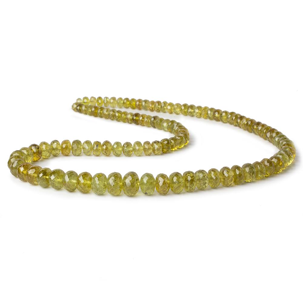 5-10mm Grossular Garnet faceted rondelles 18 inch 104 pieces AA