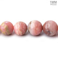 5-10mm Pink Peruvian Opal Plain Round Beads 20 inch 69 pieces AA 1mm Hole