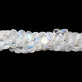 5-5.5mm Rainbow Moonstone Faceted Coin Beads 15.5 inch 68 pieces