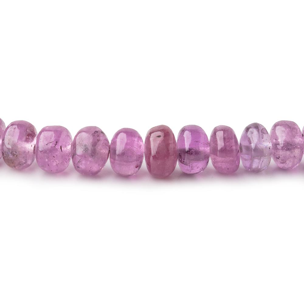 5-5.5mm Ruby & Multi Color Sapphire Plain Rondelle Beads 18 inch 164 pieces