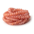 5-7.5mm Rhodochrosite Plain Rondelle Beads 16 inch 110 pieces AA