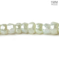 5-7mm Mystic Prehnite 1mm drill hole Faceted Rondelle Beads 16 inch 108 pieces