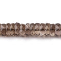 5-7mm Smoky Quartz Faceted Heishi Beads 15.25 inch 148 pieces