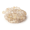 5-8mm Rutilated Quartz Faceted Round Beads 16 inch 60 pieces