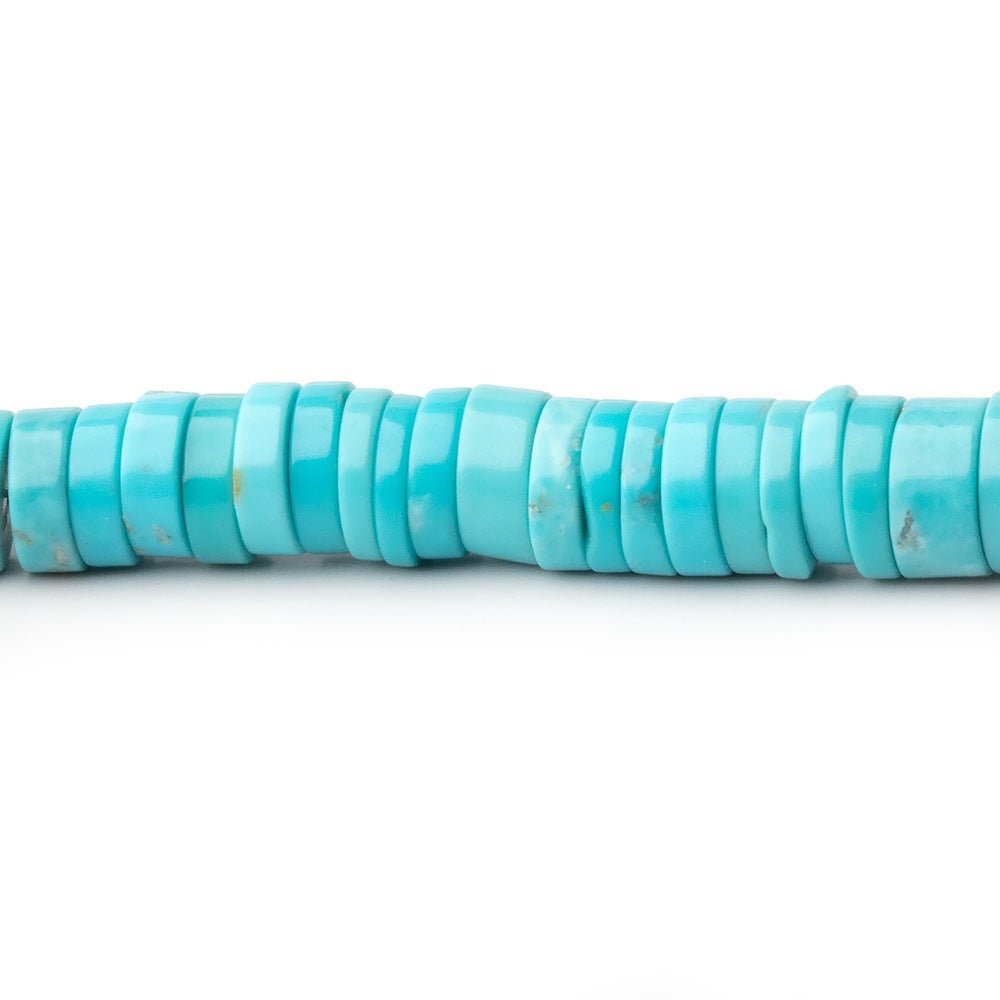 5-8mm Sleeping Beauty Turquoise Plain Heishi Beads 18 inch 235 pieces