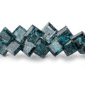 5-9mm Indigo Kyanite Bevel Cut Square Beads 7.5 inch 53 pieces