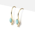 Vermeil Larimar Marquise Earwire Set of 2 pieces
