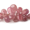 5-16mm Ruby Plain Pear Beads 7 inch 60 pieces