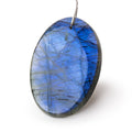 54x37x7mm Labradorite Plain Oval Pendant 1 AAA Focal