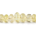 5.5-10mm Lemon Quartz Checkerboard Faceted Rondelles 16 inch 81 Beads AA