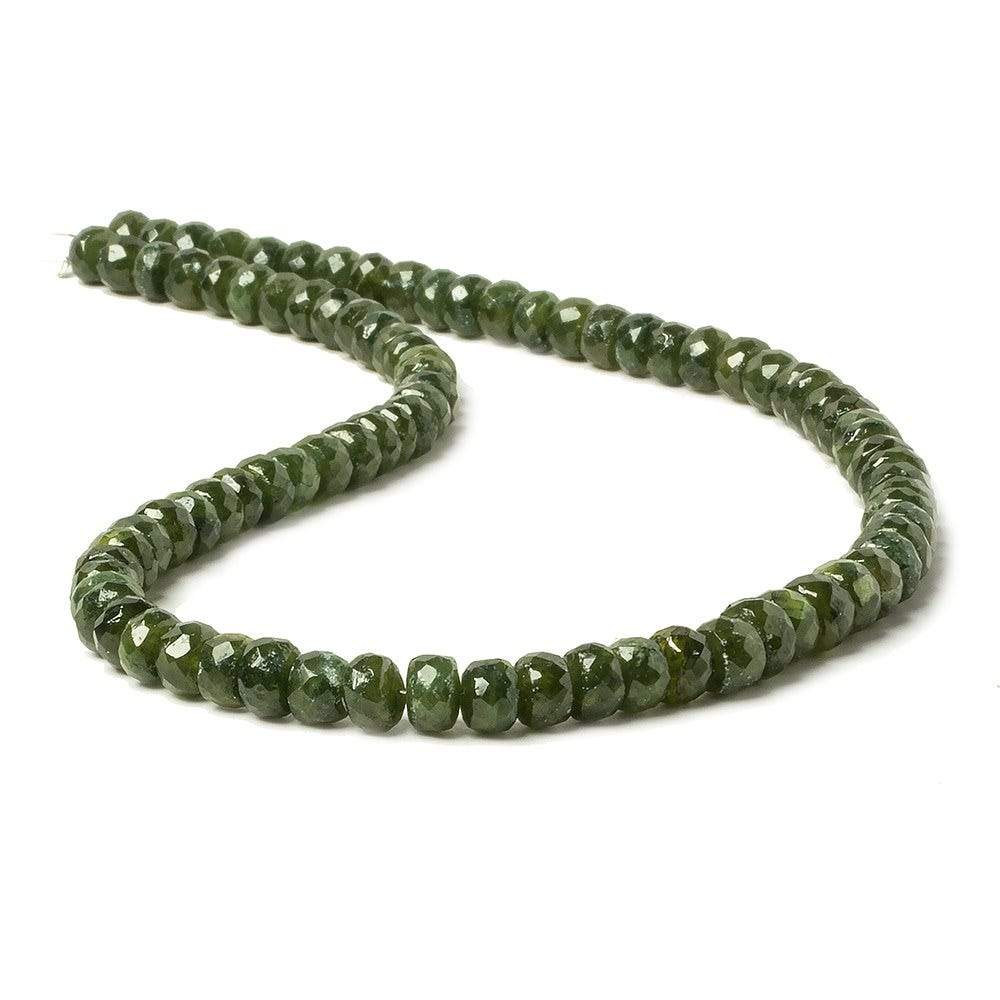 5.5-6mm Dark Idocrase faceted rondelle beads 14 inch 87 pieces